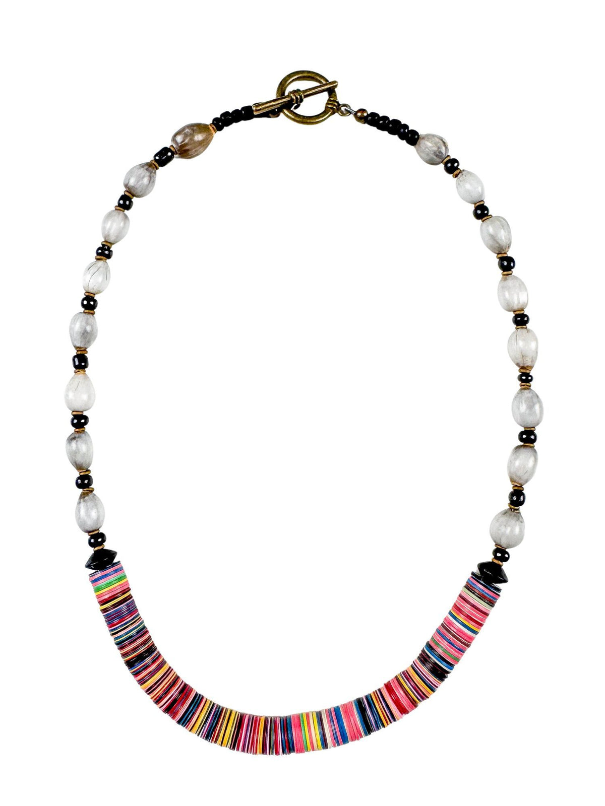 Classic Vinyl Necklace | Multi | Final Sale