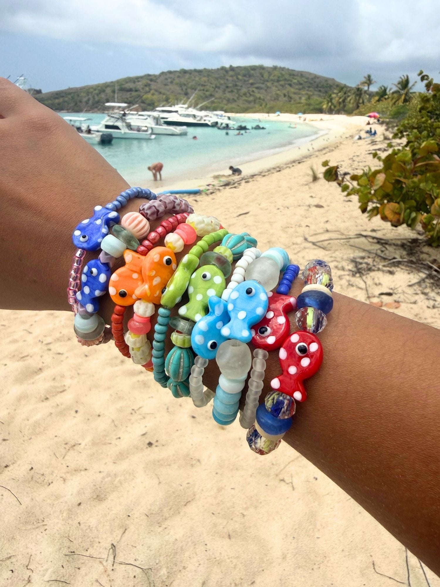 Tribal Fish Bracelet | Carolina Blue