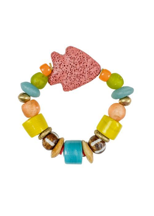 Intricate Stack Bracelet | Pink Mallorca