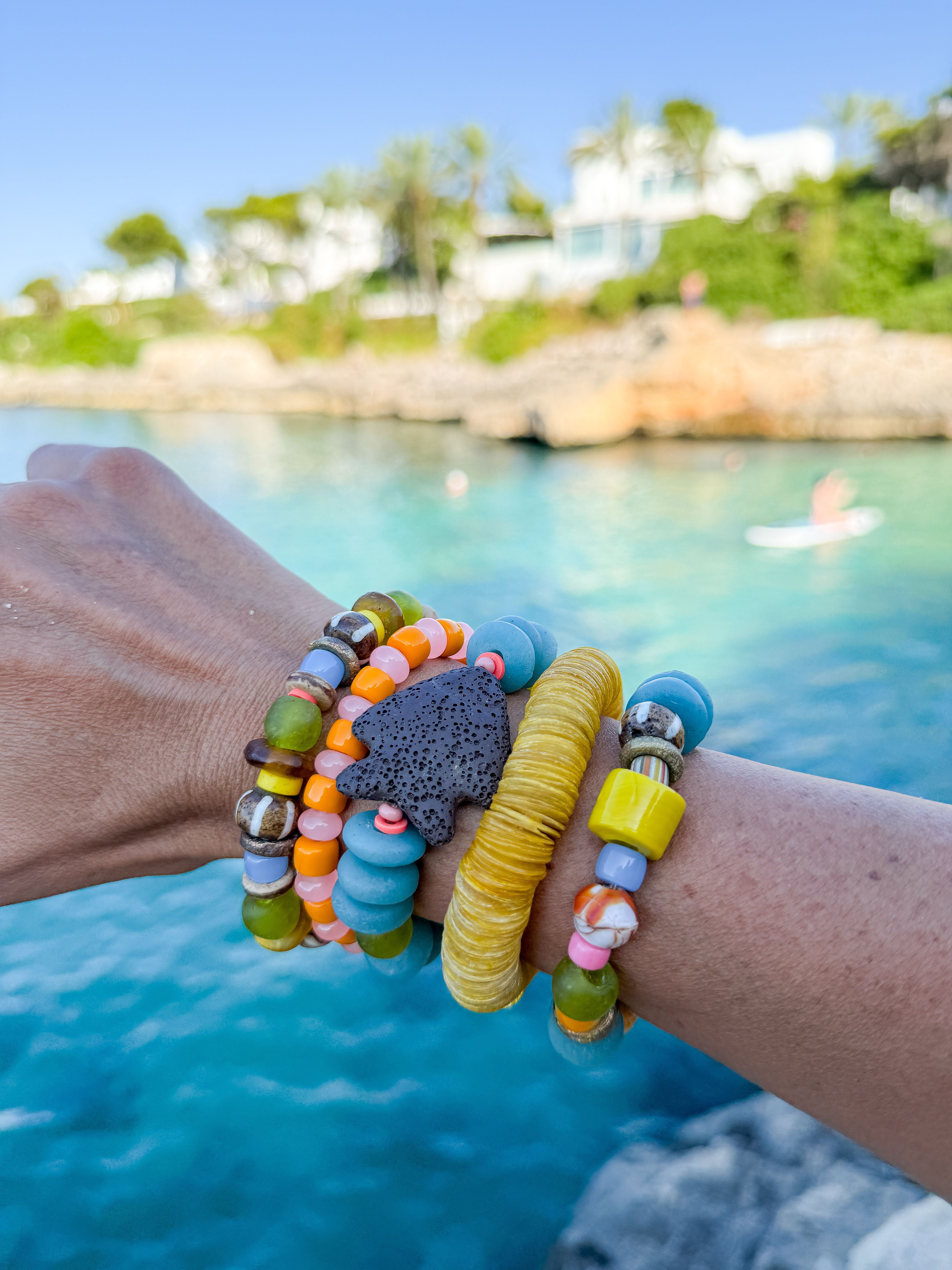 Intricate Stack Bracelet | Purple Mallorca