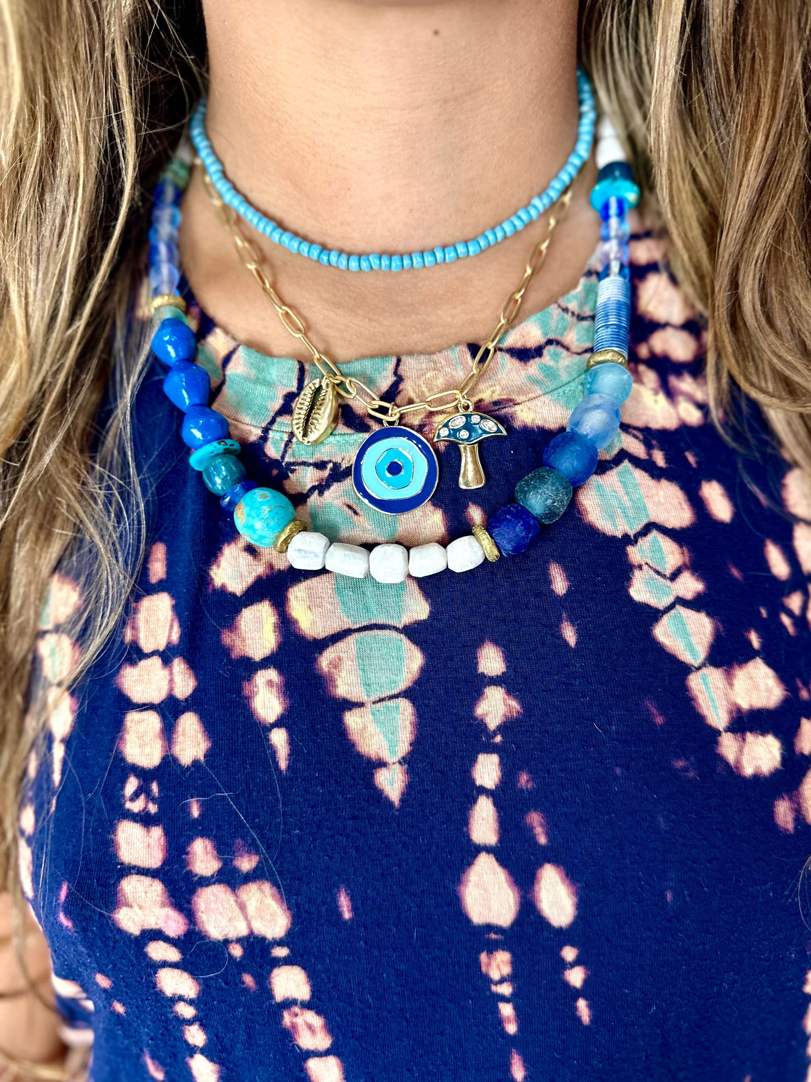 Layered Charm Necklace | Ocean