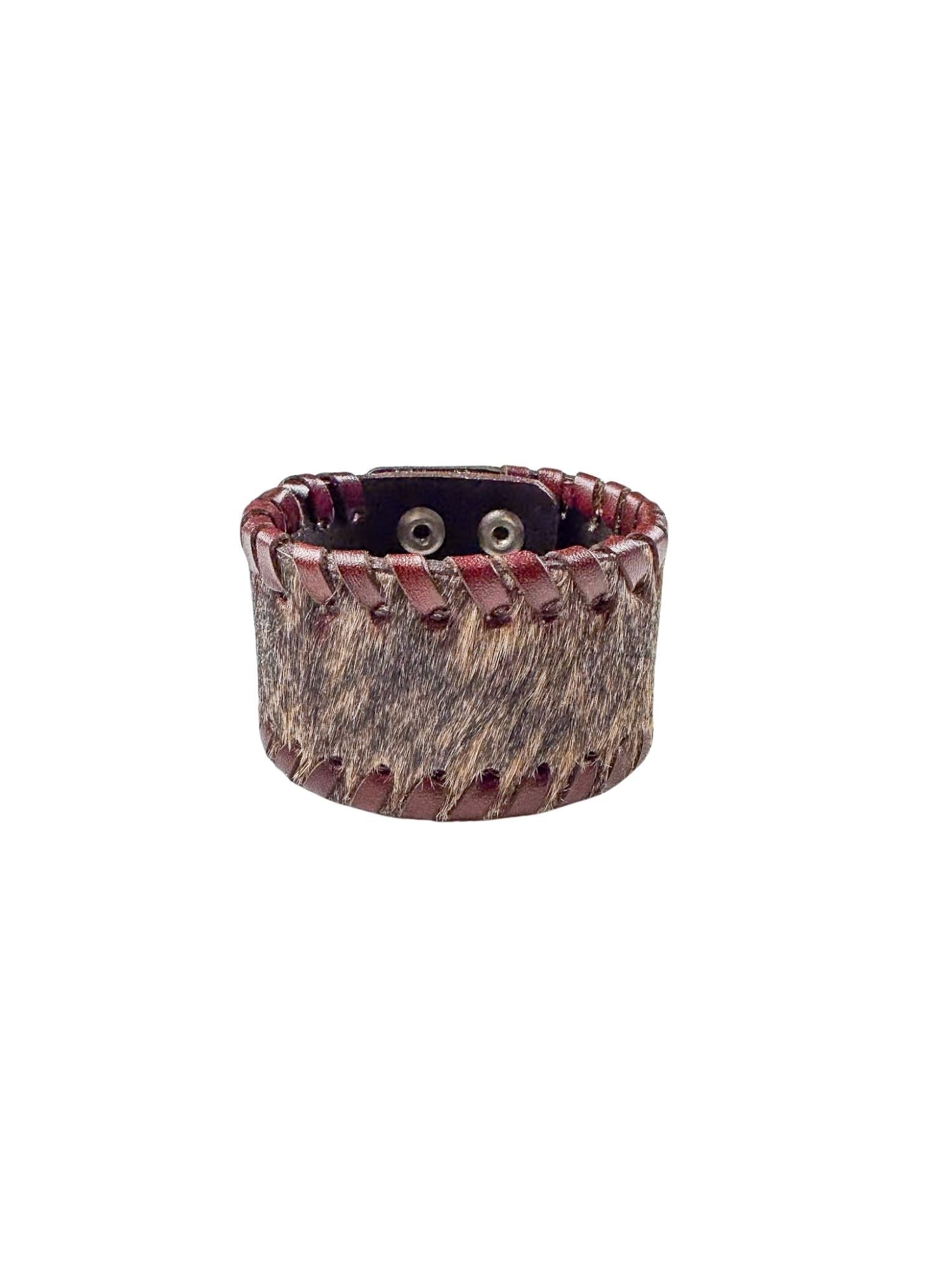 Horse Hair Cuff Bracelet | Brown + Black