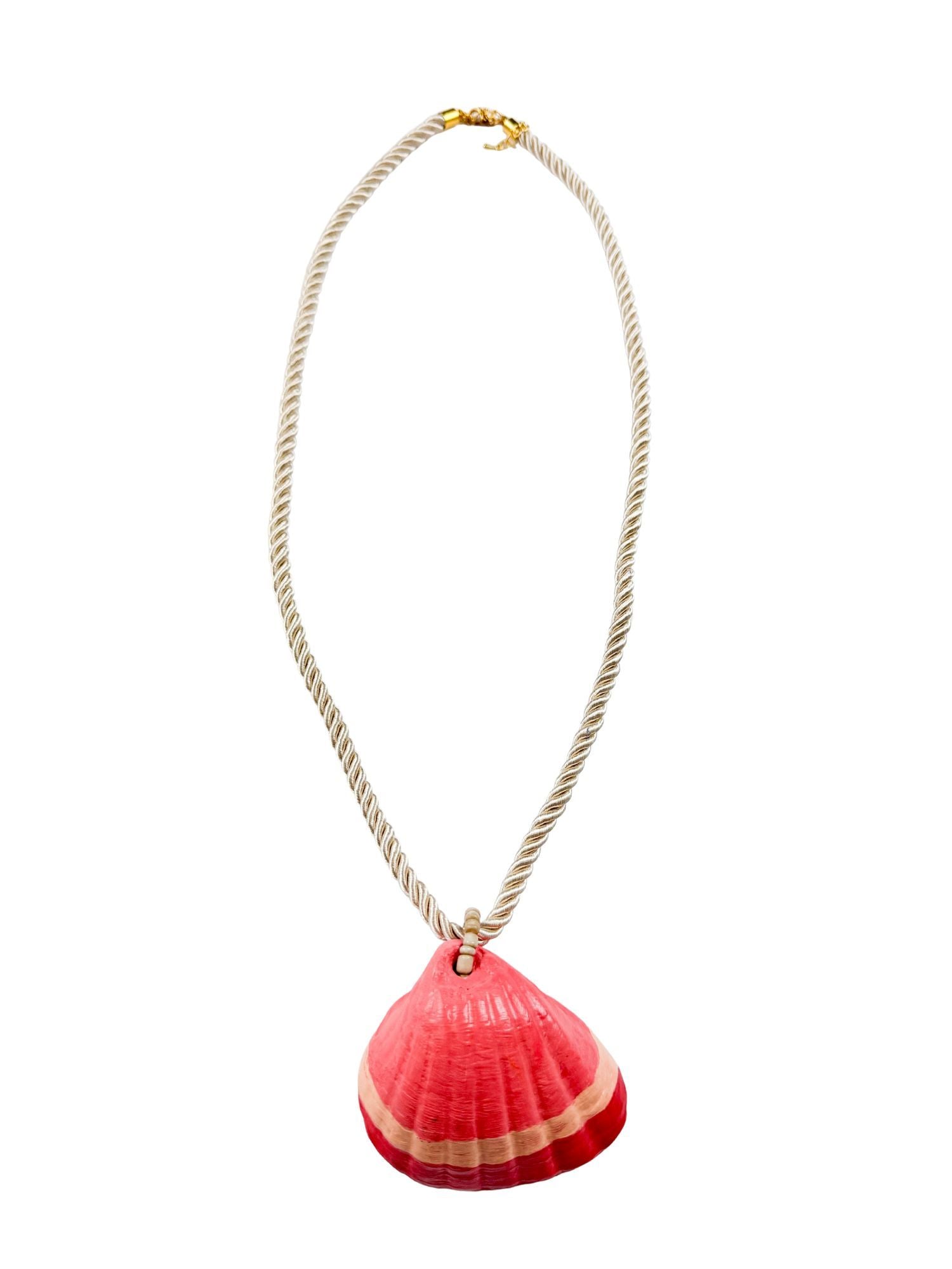 Rope Shell Necklace | Coral | Final Sale