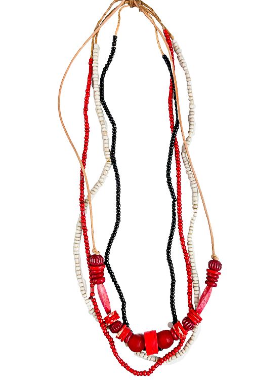 Layer Necklace Set | Red