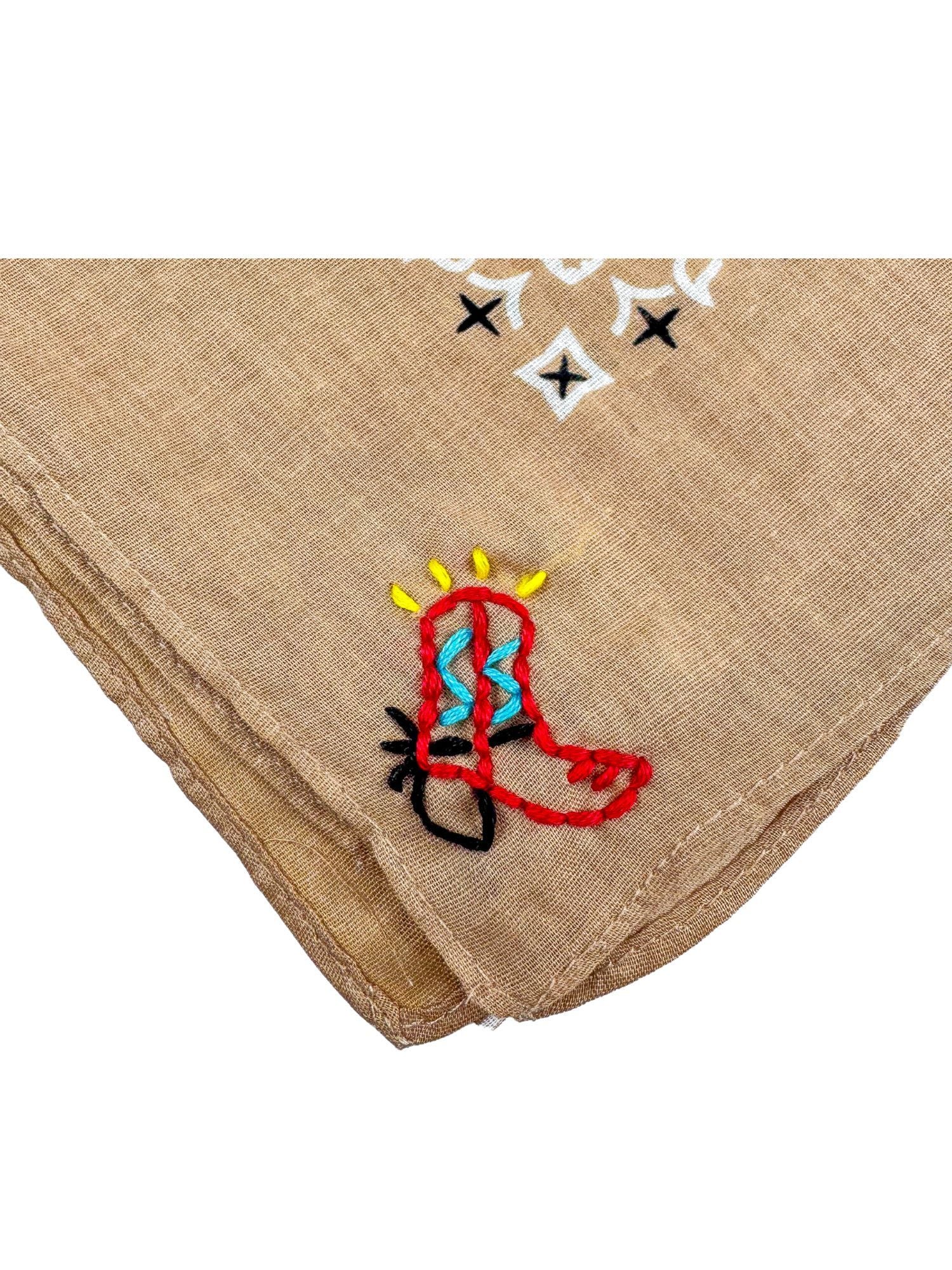 Stitched Bandana | Desert Sand