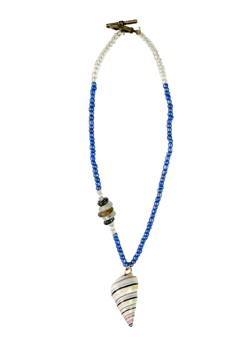 Shell Lilac Seed Shell Necklace | Lilac