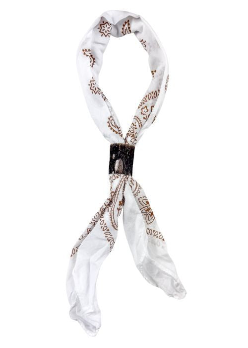 Bandana Necklace | White