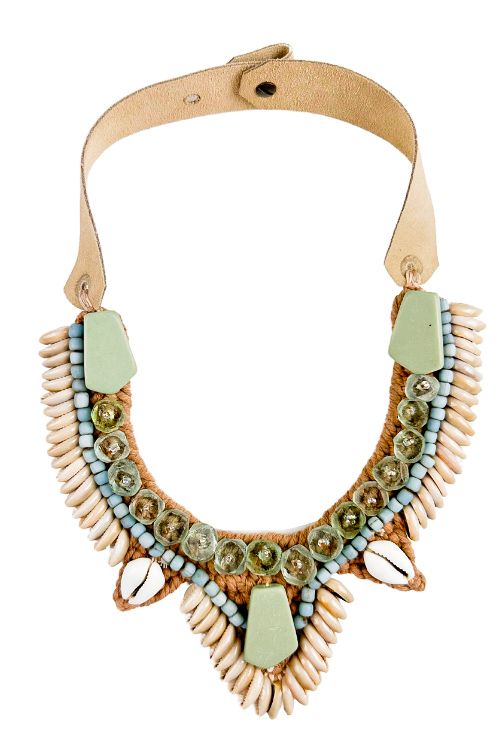 Cowrie Collar Necklace | Glass Waves