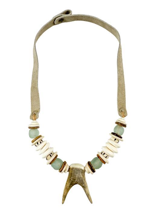 Slim Antler Necklace | Ivory
