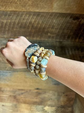 Intricate Stack Bracelet | Earth