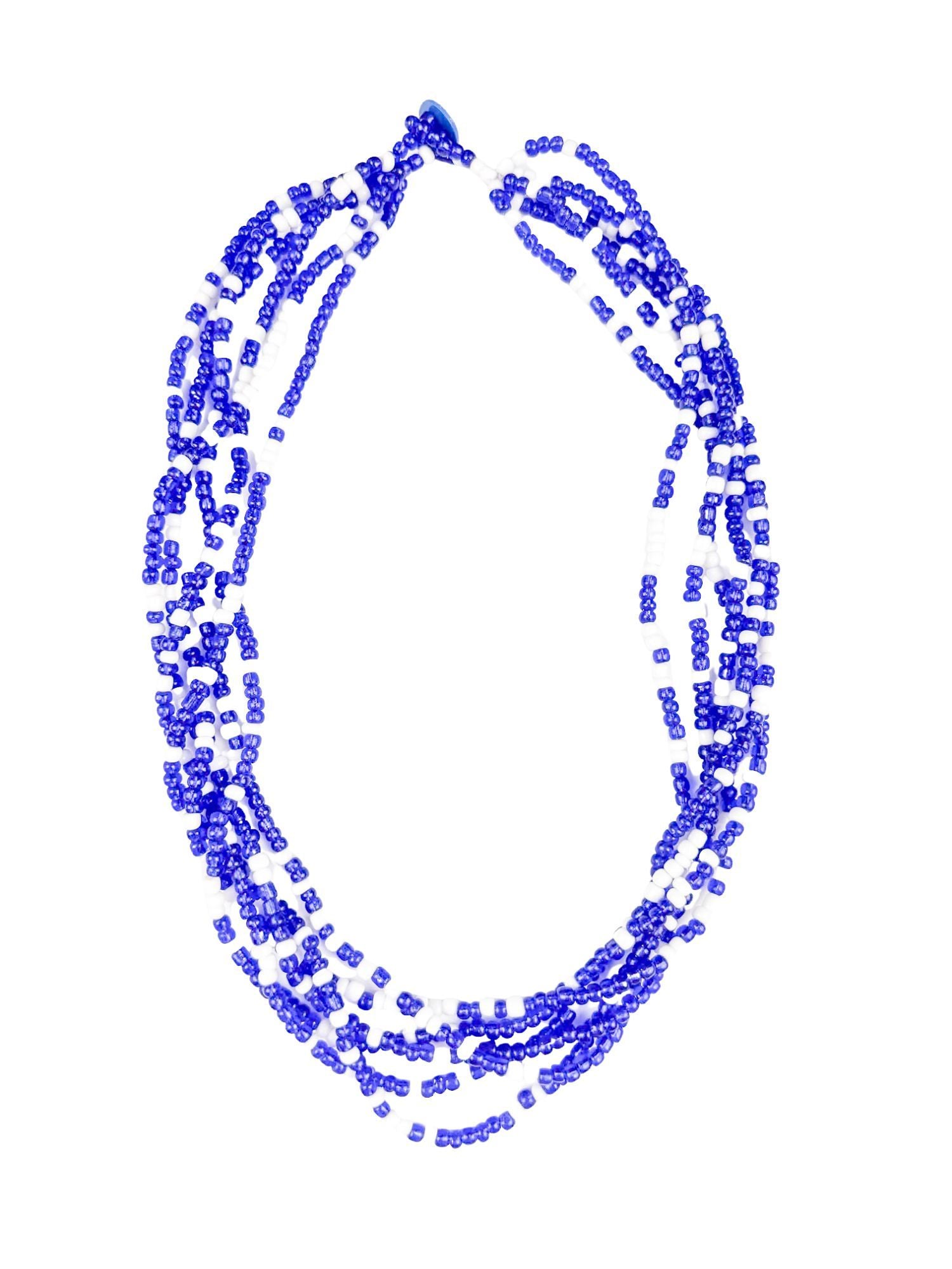Layering Seed Necklace | Dark Blue