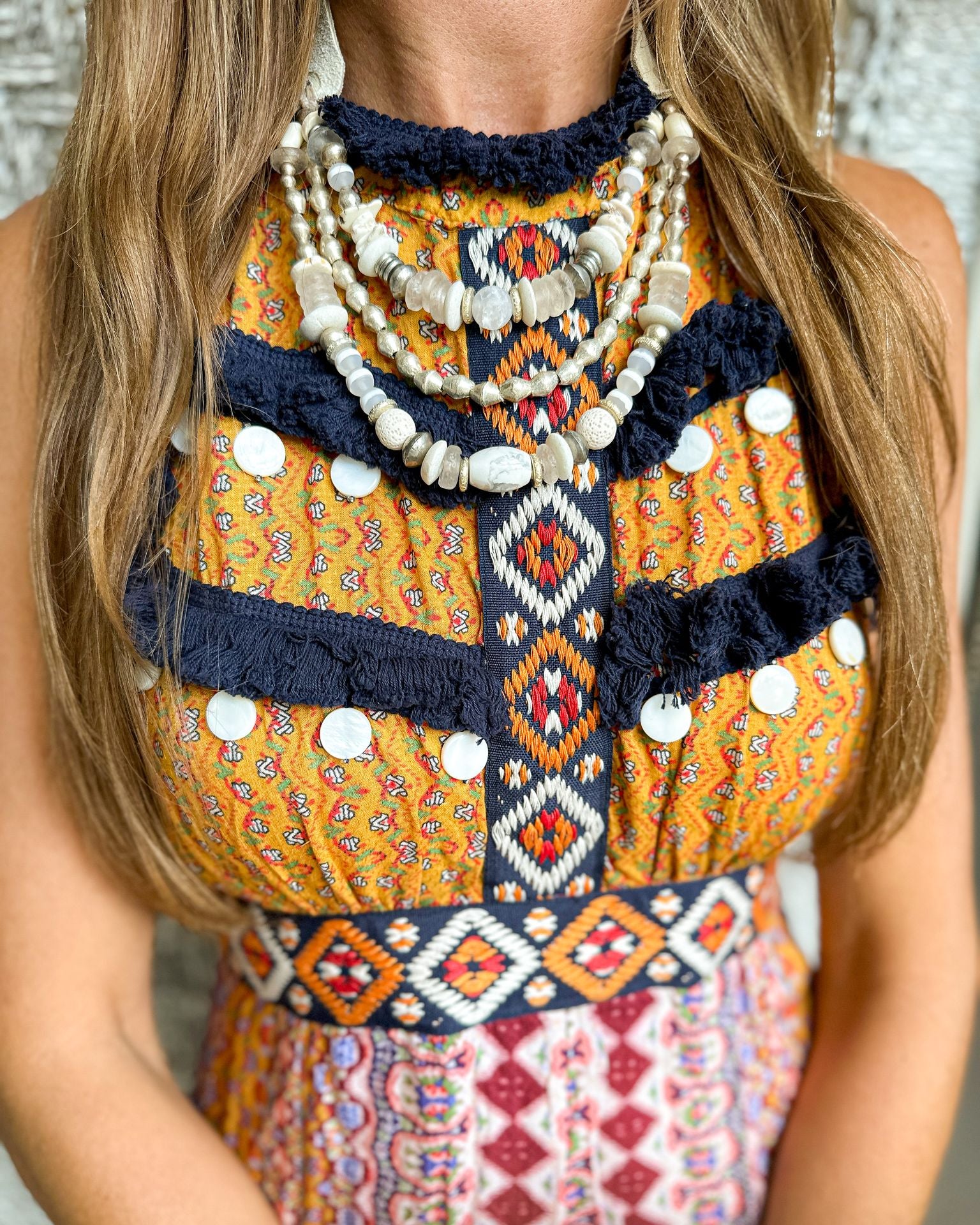 Layered Classic Necklace | Blanc
