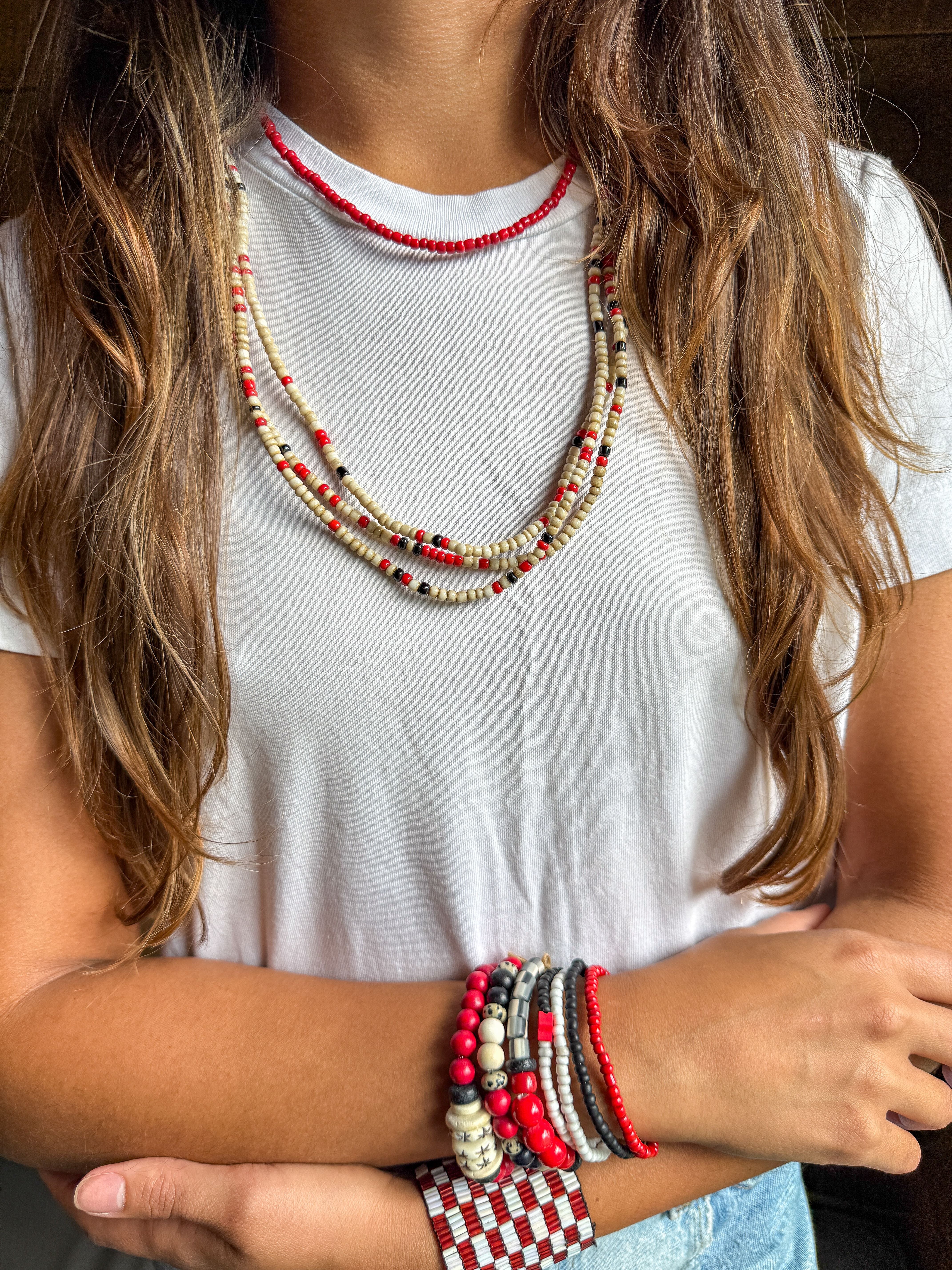 Seed Classic Necklace | Red