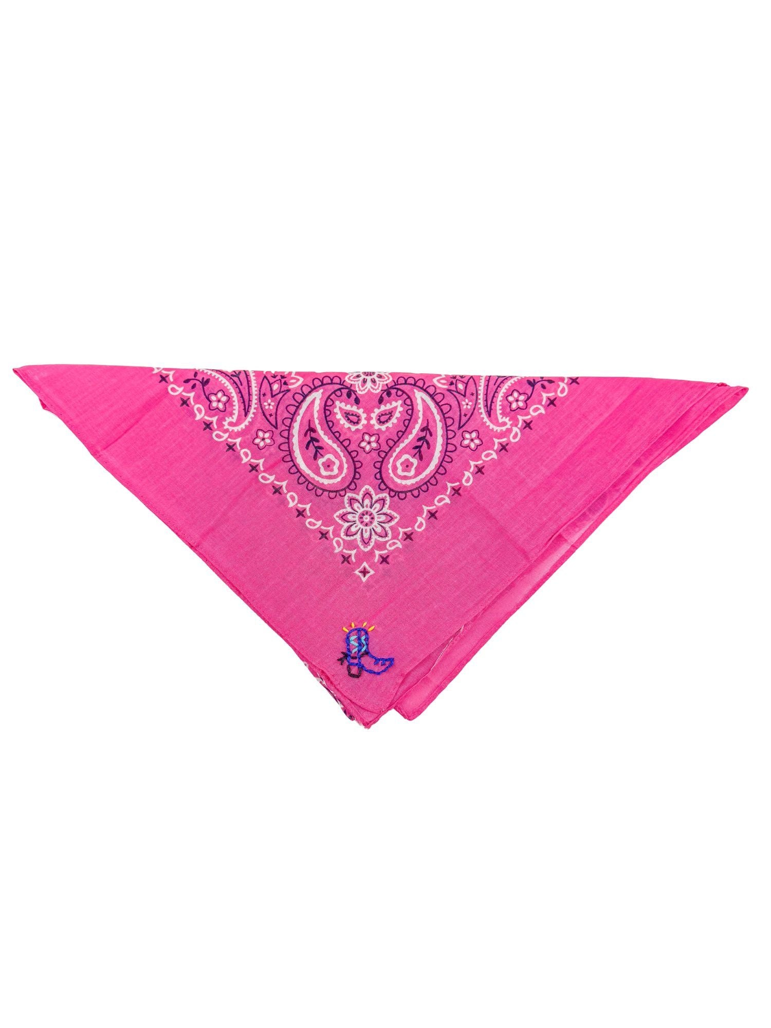 Stitched Bandana | Hot Pink