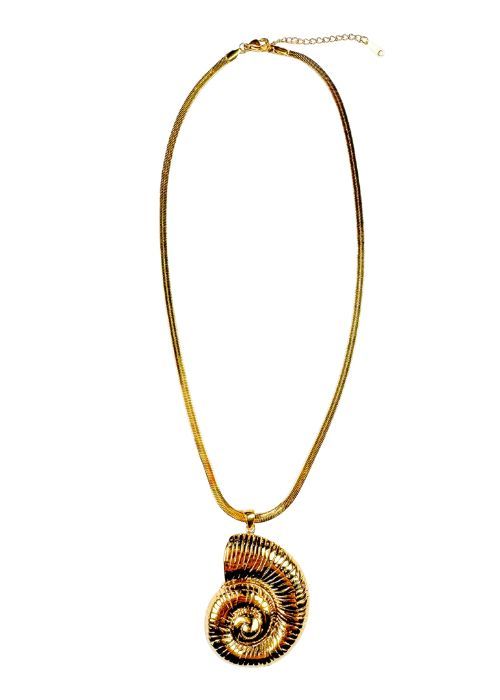 Snail Shell Necklace | Gold