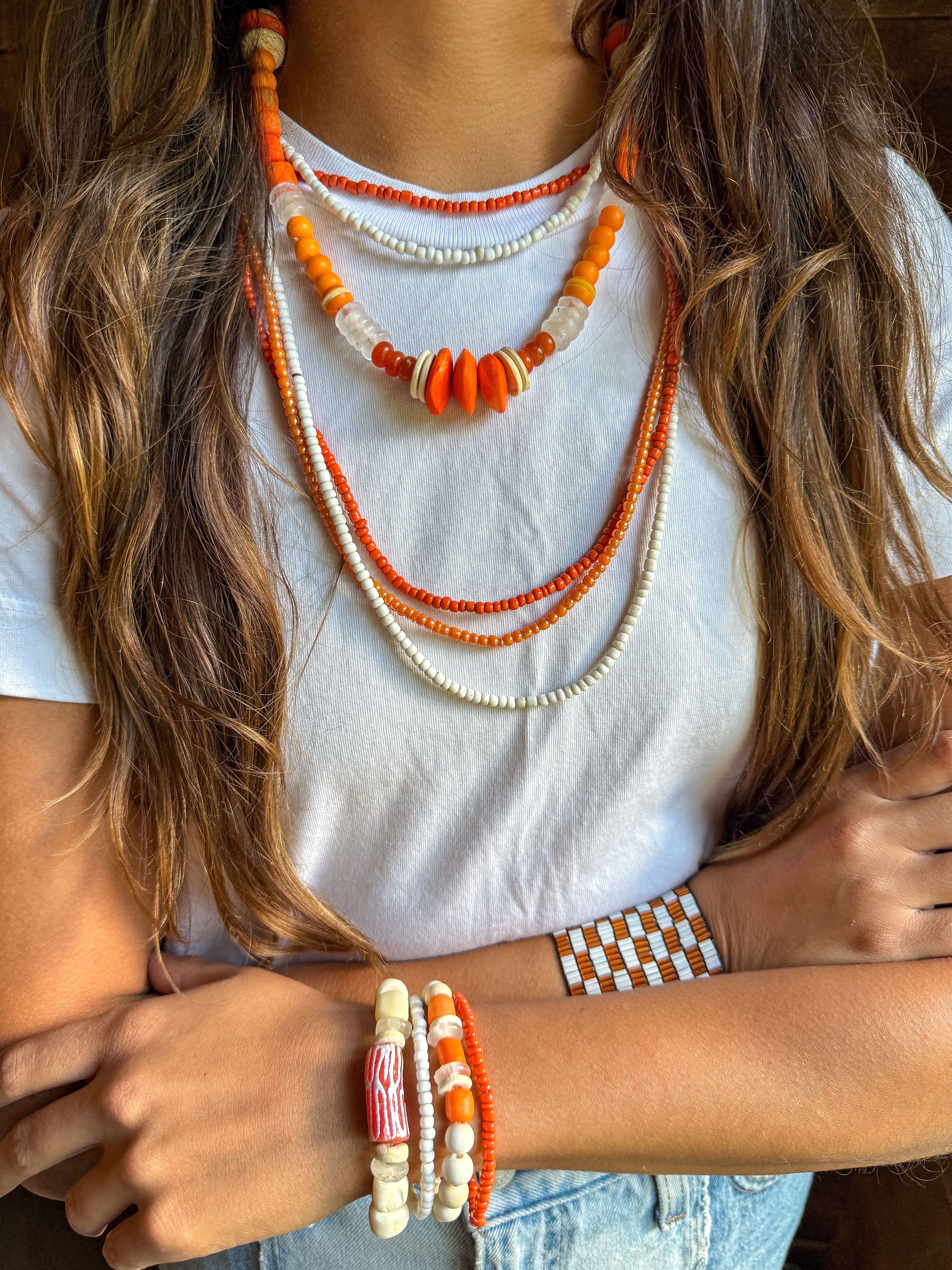 Classic Necklace | Orange