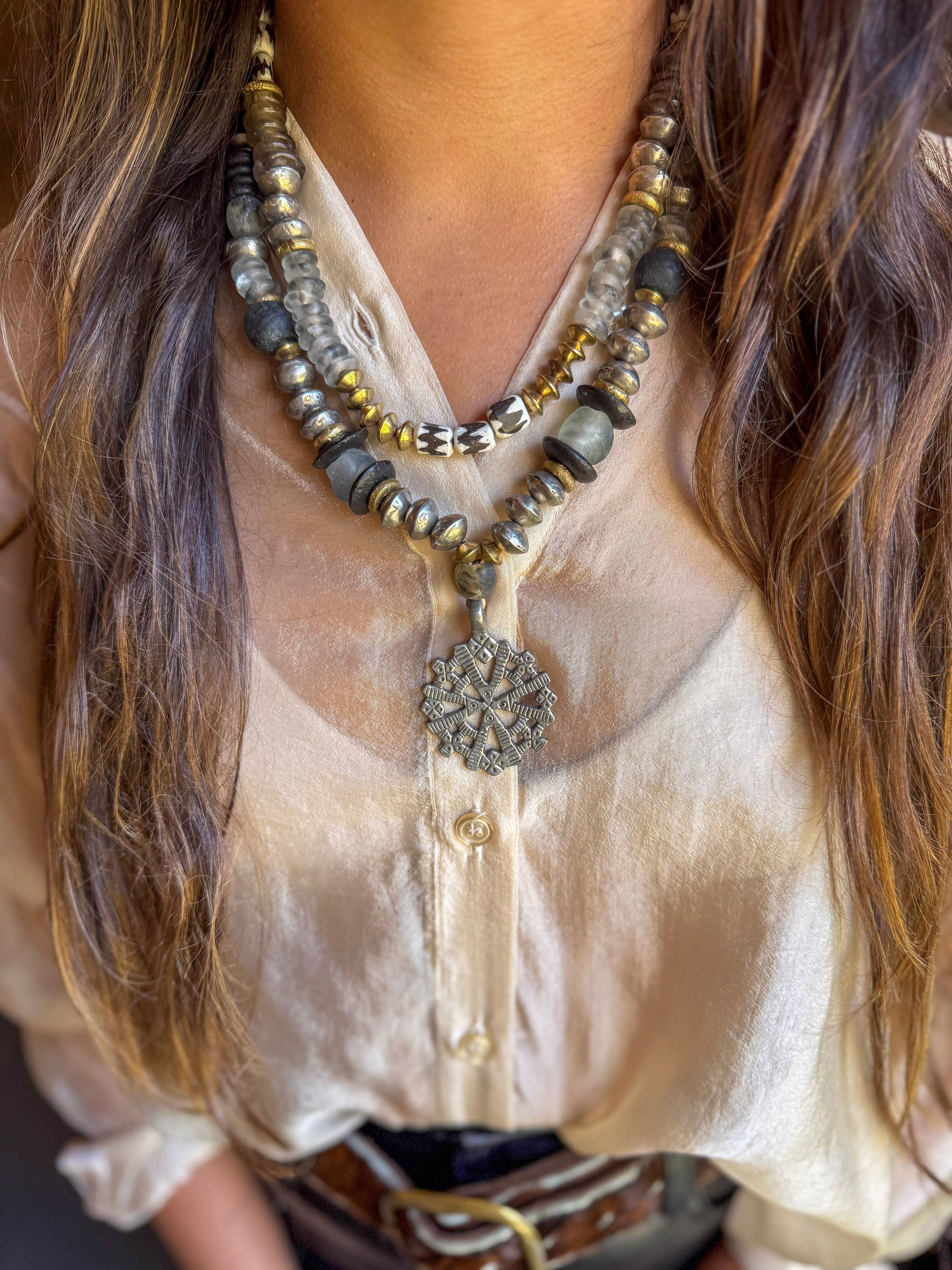 Classic Necklace | Steel Saddle