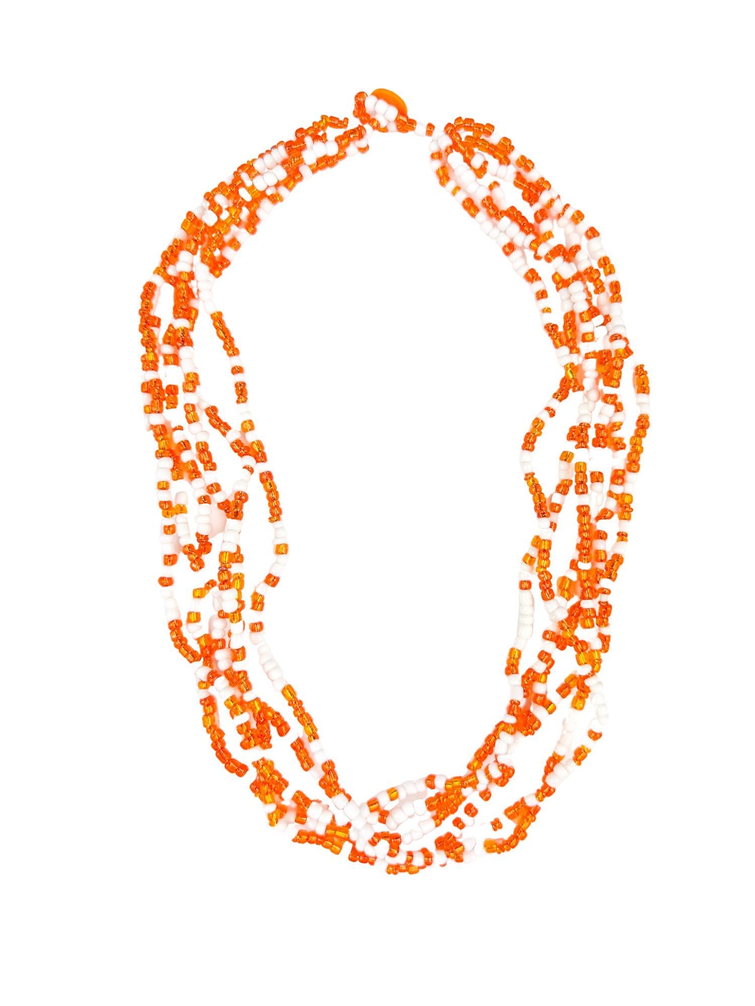 Layering Seed Necklace | Orange