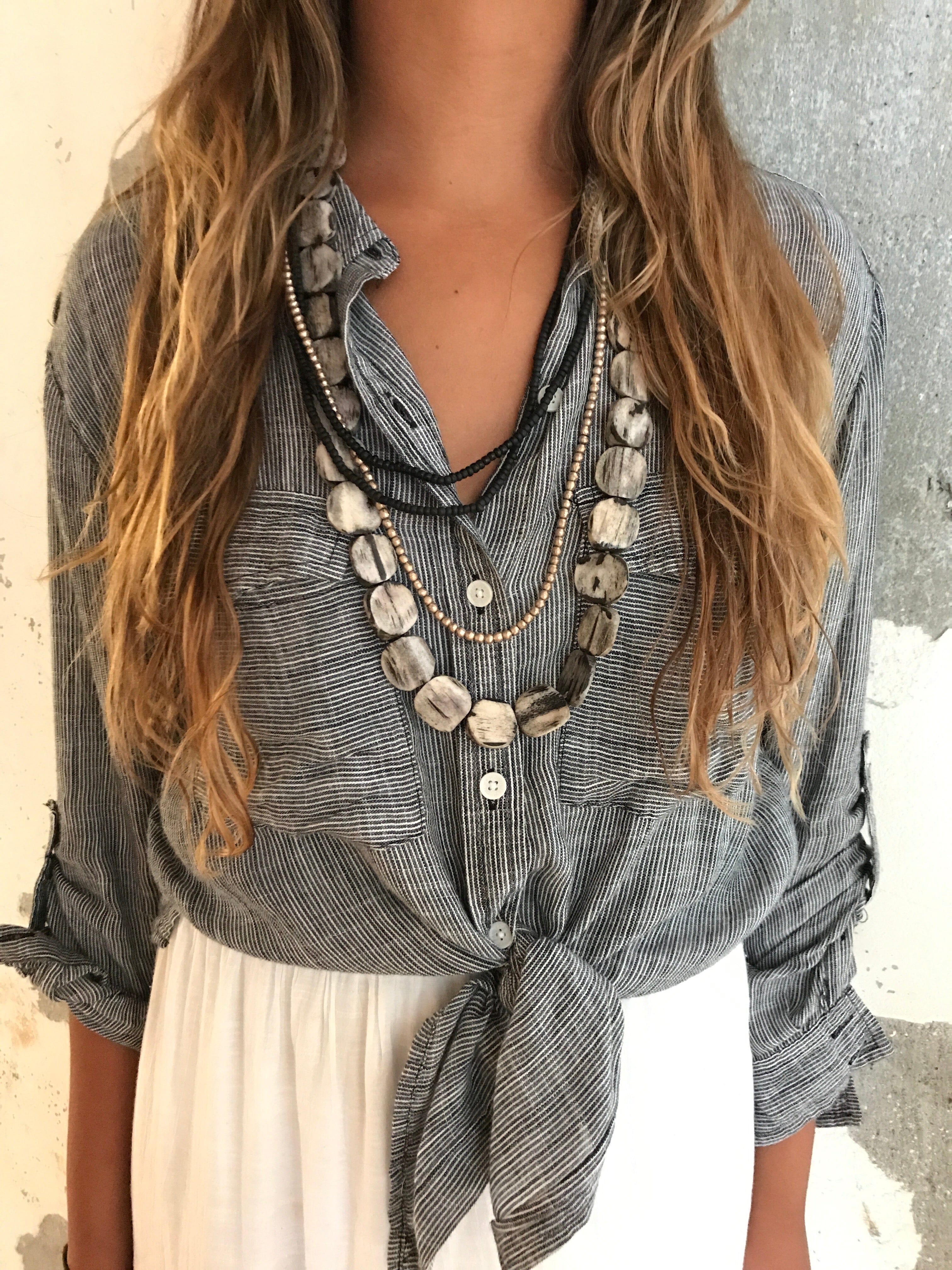 Layer Necklace Set | Gray