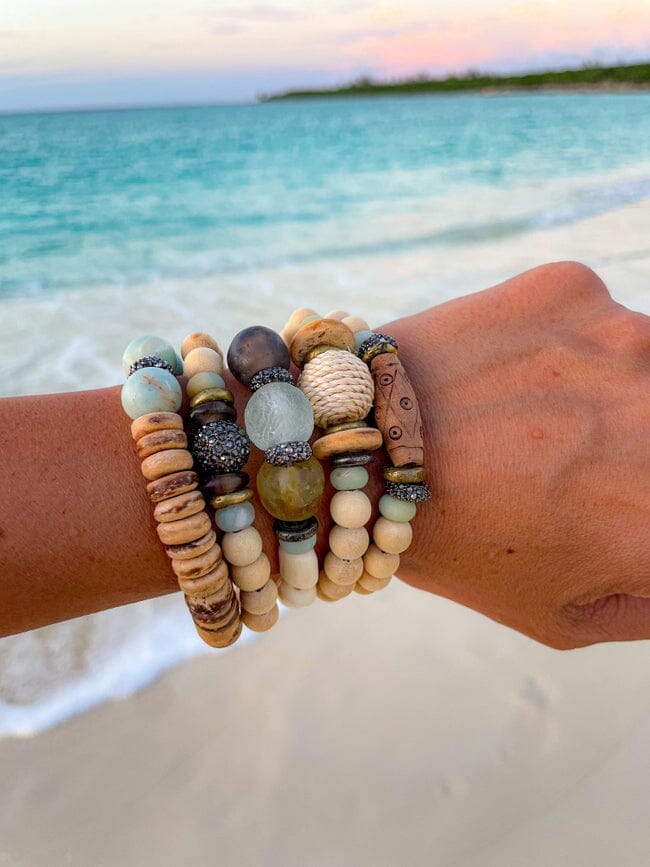 Tribal Stack Bracelet | Sea Glass