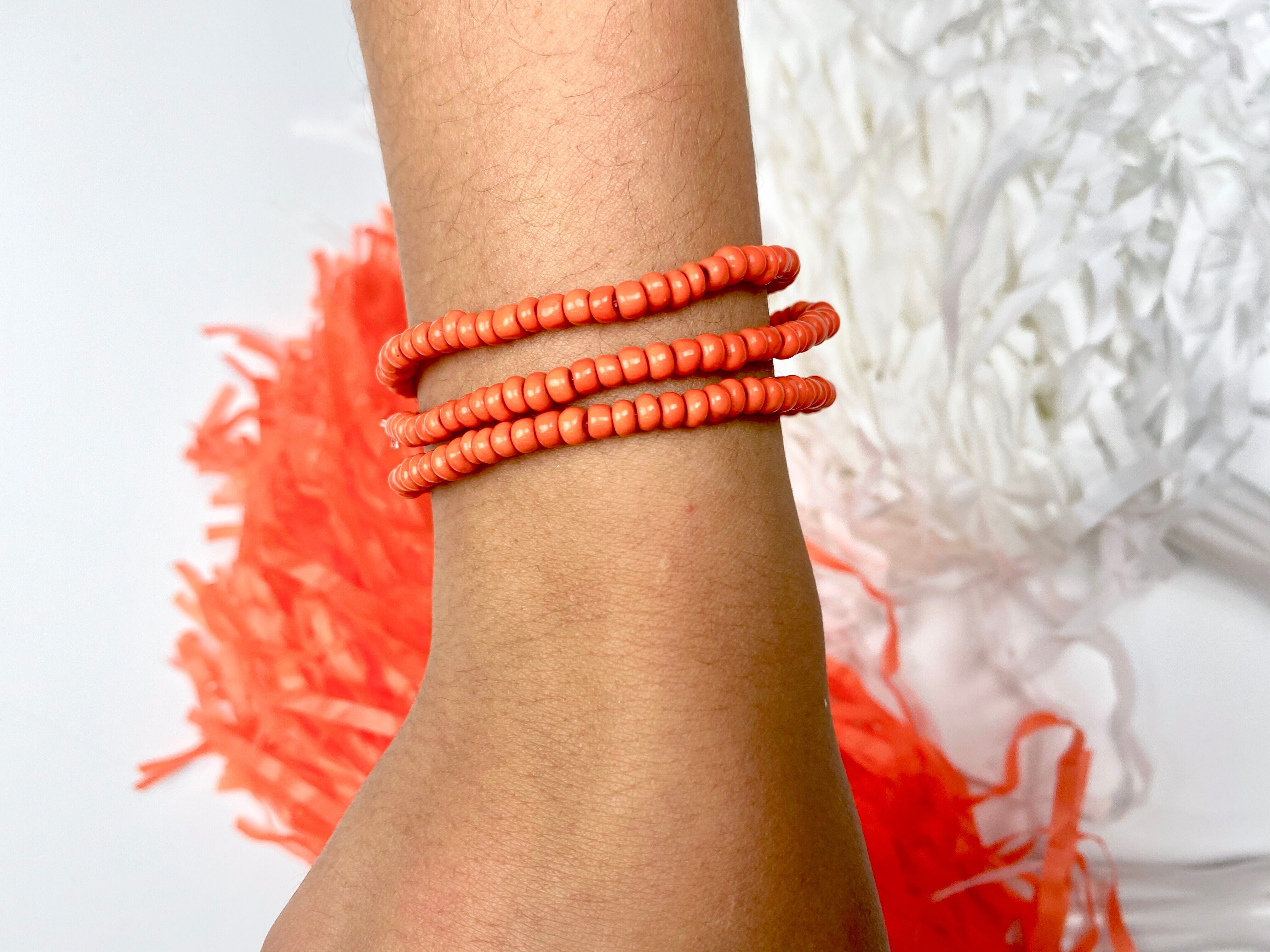 Simple Seed Bracelet | Orange