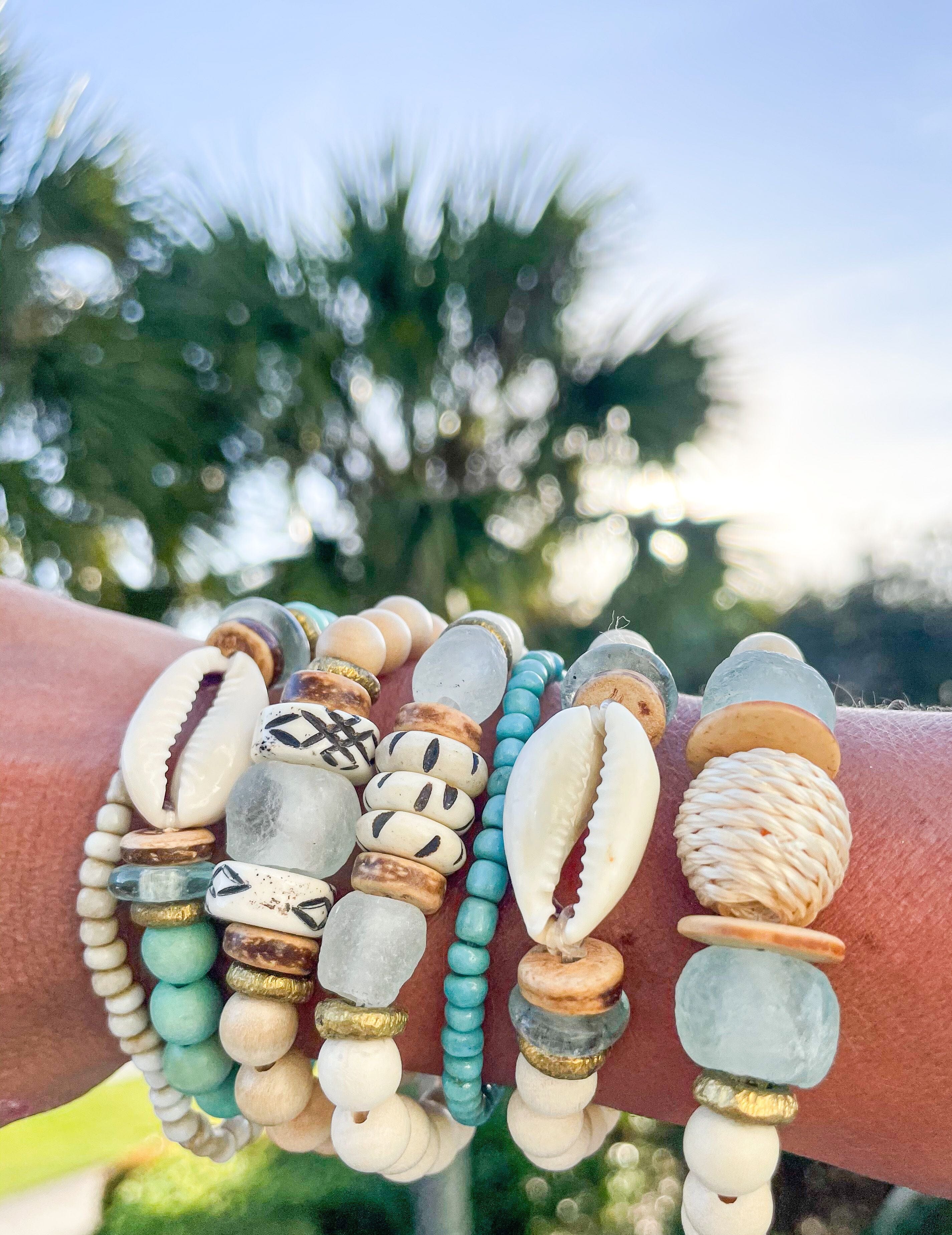 Trio Stack Bracelet Set | Cowrie