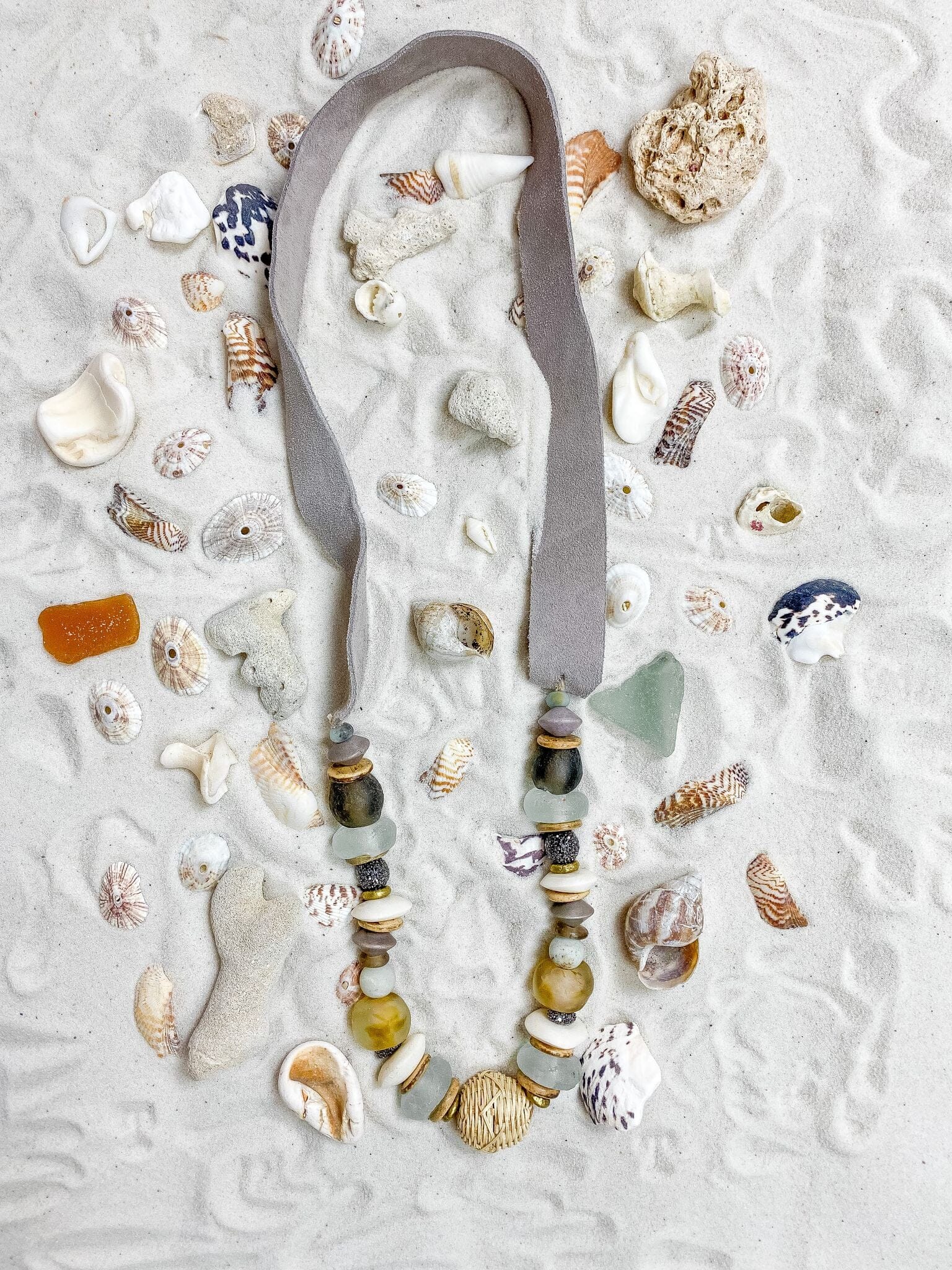 Mid Classic Necklace | Sea Glass